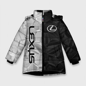Зимняя куртка для девочек 3D с принтом Lexus Лексус в Тюмени, ткань верха — 100% полиэстер; подклад — 100% полиэстер, утеплитель — 100% полиэстер. | длина ниже бедра, удлиненная спинка, воротник стойка и отстегивающийся капюшон. Есть боковые карманы с листочкой на кнопках, утяжки по низу изделия и внутренний карман на молнии. 

Предусмотрены светоотражающий принт на спинке, радужный светоотражающий элемент на пуллере молнии и на резинке для утяжки. | abstract | auto | geometry | lexus | sport | texture | абстракция | авто | автомобиль | автомобильные | бренд | геометрия | лексус | марка | машины | соты | спорт | текстура | эффект