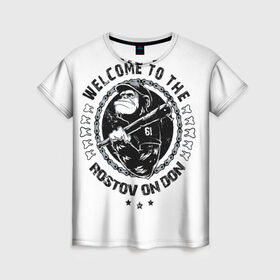 Женская футболка 3D с принтом Welcome to the Rostov в Тюмени, 100% полиэфир ( синтетическое хлопкоподобное полотно) | прямой крой, круглый вырез горловины, длина до линии бедер | 