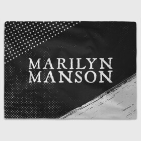 Плед 3D с принтом MARILYN MANSON / М. МЭНСОН в Тюмени, 100% полиэстер | закругленные углы, все края обработаны. Ткань не мнется и не растягивается | Тематика изображения на принте: logo | manson | marilyn | music | rock | группа | лого | логотип | логотипы | менсон | мерилин | мерлин | музыка | мэнсон | мэрилин | рок | символ