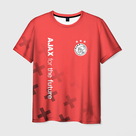 Мужская футболка 3D с принтом Ajax Amsterdam в Тюмени, 100% полиэфир | прямой крой, круглый вырез горловины, длина до линии бедер | ajax | fc ajax | аякс | фк аякс | футбол