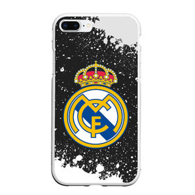 Чехол для iPhone 7Plus/8 Plus матовый с принтом REAL MADRID / РЕАЛ МАДРИД в Тюмени, Силикон | Область печати: задняя сторона чехла, без боковых панелей | football | logo | madrid | real | realmadrid | sport | клуб | лого | логотип | логотипы | мадрид | реал | реалмадрид | символ | символы | спорт | форма | футбол | футбольная