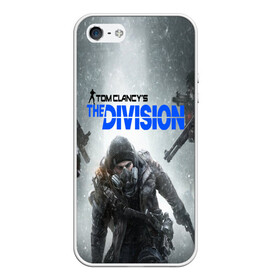 Чехол для iPhone 5/5S матовый с принтом Tom Clancys The Division в Тюмени, Силикон | Область печати: задняя сторона чехла, без боковых панелей | 