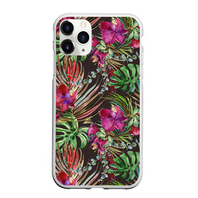 Чехол для iPhone 11 Pro Max матовый с принтом Тропики в Тюмени, Силикон |  | life | абстракция | джунгли | летняя | лето | линия | нейтральная | стайл | стиль | текстуры | тропики | узоры | цветочный | цветы