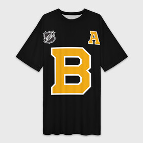 Платье-футболка 3D с принтом Boston Bruins Patrice Bergeron в Тюмени,  |  | 37 | bergeron | boston | boston bruins | bruins | nhl | patrice bergeron