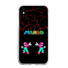 Чехол для iPhone XS Max матовый с принтом mario в Тюмени, Силикон | Область печати: задняя сторона чехла, без боковых панелей | Тематика изображения на принте: all bosses | battles | boss | bosses | bowser | ending | fights | final | finale | lets play | luigi | mario | nintendo | ost | peach | playthrough | soundtrack | speedrun | super mario | super mario odyssey | switch | theme | wii