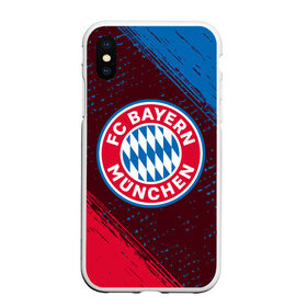 Чехол для iPhone XS Max матовый с принтом FC BAYERN / БАВАРИЯ в Тюмени, Силикон | Область печати: задняя сторона чехла, без боковых панелей | bayern | club | fc | footbal | logo | бавария | знак | клуб | лого | логотип | логотипы | символ | символы | форма | футбол | футбольная | футбольный