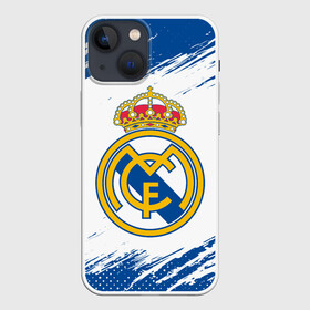 Чехол для iPhone 13 mini с принтом REAL MADRID   РЕАЛ МАДРИД в Тюмени,  |  | football | logo | madrid | real | realmadrid | sport | клуб | лого | логотип | логотипы | мадрид | реал | реалмадрид | символ | символы | спорт | форма | футбол | футбольная
