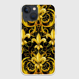 Чехол для iPhone 13 mini с принтом gold spades в Тюмени,  |  | gold | life | versace | vip | абстракция | богатство | в золоте | версаче | версачи | виайпи | вип | золотая | золото | линия | нейтральная | позолоченное | стайл | стиль | текстуры | узоры | шик