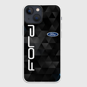 Чехол для iPhone 13 mini с принтом FORD в Тюмени,  |  | Тематика изображения на принте: ford | авто | автомобиль | логотип | марка | машина | надпись | текстура | форд