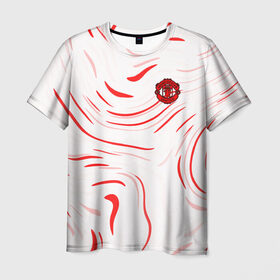 Мужская футболка 3D с принтом Манчестер Юнайтед в Тюмени, 100% полиэфир | прямой крой, круглый вырез горловины, длина до линии бедер | 