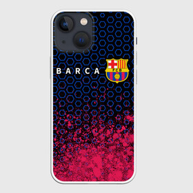 Чехол для iPhone 13 mini с принтом BARCELONA   БАРСЕЛОНА в Тюмени,  |  | barca | barcelona | barsa | barselona | fcb | logo | messi | барса | барселона | знак | клуб | лого | логотип | логотипы | месси | символ | символы | футбол | футбольная | футбольный