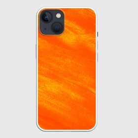 Чехол для iPhone 13 с принтом ОРАНЖЕВАЯ КРАСКА в Тюмени,  |  | акварель | брызги | брызги красок | кляксы | краска | мазки | масляная краска | неон | неоновая | подтеки | пятна | разводы | разноцветный