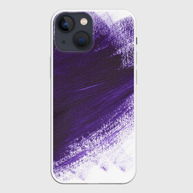 Чехол для iPhone 13 mini с принтом ФИОЛЕТОВАЯ КРАСКА в Тюмени,  |  | акварель | брызги | брызги красок | кляксы | краска | мазки | масляная краска | неон | неоновая | подтеки | пятна | разводы | разноцветный