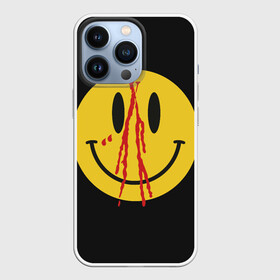 Чехол для iPhone 13 Pro с принтом Pop Up Smiley в Тюмени,  |  | Тематика изображения на принте: plohoyparen | smile | v.vlone | vlone pop up smiley | влоне | смайл | смайлик | эмоджи