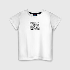 Детская футболка хлопок с принтом Jojos Bizarre Adventure Dio в Тюмени, 100% хлопок | круглый вырез горловины, полуприлегающий силуэт, длина до линии бедер | 