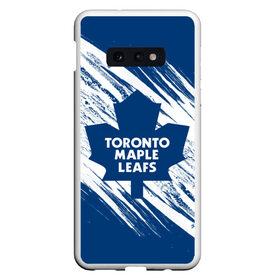 Чехол для Samsung S10E с принтом Toronto Maple Leafs, в Тюмени, Силикон | Область печати: задняя сторона чехла, без боковых панелей | Тематика изображения на принте: hockey | maple leafs | nhl | toronto | toronto maple leafs | usa | мейпл лифс | нхл | спорт | сша | торонто | торонто мейпл лифс | хоккей | шайба