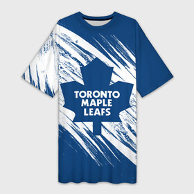 Платье-футболка 3D с принтом Toronto Maple Leafs  Торонто Мейпл Лифс в Тюмени,  |  | hockey | maple leafs | nhl | toronto | toronto maple leafs | usa | мейпл лифс | нхл | спорт | сша | торонто | торонто мейпл лифс | хоккей | шайба