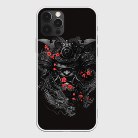 Чехол для iPhone 12 Pro Max с принтом Самурай в Тюмени, Силикон |  | восточный стиль | драконы | рога. | самурай | татуировки | япония