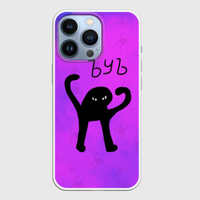 Чехол для iPhone 13 Pro с принтом ЪУЪ СЪУКА в Тюмени,  |  | cat | mem | memes | злой | интернет | кот | мем | мем кот | приколы | съука | ъуъ | ъуъ съука