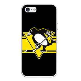 Чехол для iPhone 5/5S матовый с принтом Pittsburgh Penguins Cl в Тюмени, Силикон | Область печати: задняя сторона чехла, без боковых панелей | hockey | nhl | penguins | pittsburg | pittsburgh | pittsburgh penguins | usa | нхл | пингвинз | питтсбург | питтсбург пингвинз | спорт | сша | хоккей | шайба