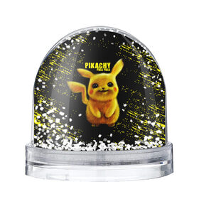 Снежный шар с принтом Pikachu Pika Pika в Тюмени, Пластик | Изображение внутри шара печатается на глянцевой фотобумаге с двух сторон | Тематика изображения на принте: pika | pikachu | аниме | детская | детям | игры | молния | мышка | мышь | пика | пикачу | покемон | покемоны