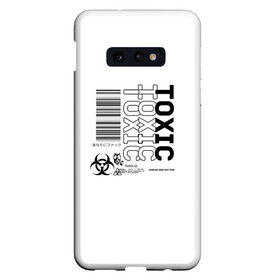 Чехол для Samsung S10E с принтом Toxic World в Тюмени, Силикон | Область печати: задняя сторона чехла, без боковых панелей | 2020 | aesthetic | japan | tokyo | toxic | токио | токсик | эстетика | япония