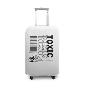 Чехол для чемодана 3D с принтом Toxic World в Тюмени, 86% полиэфир, 14% спандекс | двустороннее нанесение принта, прорези для ручек и колес | 2020 | aesthetic | japan | tokyo | toxic | токио | токсик | эстетика | япония