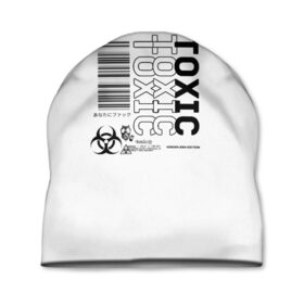 Шапка 3D с принтом Toxic World в Тюмени, 100% полиэстер | универсальный размер, печать по всей поверхности изделия | 2020 | aesthetic | japan | tokyo | toxic | токио | токсик | эстетика | япония