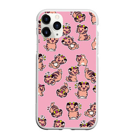 Чехол для iPhone 11 Pro Max матовый с принтом Милые тигрята в Тюмени, Силикон |  | pokemon | pokemon go | арт | покемон | покемоны | рисунок | розовый | тигр | тигрёнок | тигрята