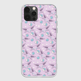 Чехол для iPhone 12 Pro Max с принтом Espeon в Тюмени, Силикон |  | eevee. сакура | espeon | pokemon | pokemon go | sakura | арт | белый | бирюзовый | звезда | звёзды | иви | покемон | покемоны | рисунок | розовый | сакура | фиолетовый