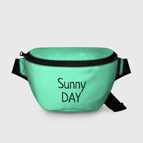Поясная сумка 3D с принтом футболка Sunny DAY в Тюмени, 100% полиэстер | плотная ткань, ремень с регулируемой длиной, внутри несколько карманов для мелочей, основное отделение и карман с обратной стороны сумки застегиваются на молнию | summer