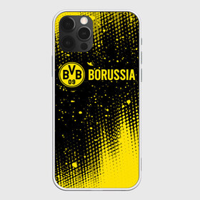 Чехол для iPhone 12 Pro Max с принтом BORUSSIA Боруссия в Тюмени, Силикон |  | Тематика изображения на принте: borussia | club | dortmund | footbal | logo | боруссия | дортмунд | знак | клуб | логотип | логотипы | символ | символы | форма | футбол | футбольная | футбольный