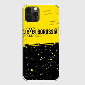 Чехол для iPhone 12 Pro Max с принтом BORUSSIA Боруссия в Тюмени, Силикон |  | Тематика изображения на принте: borussia | club | dortmund | footbal | logo | боруссия | дортмунд | знак | клуб | логотип | логотипы | символ | символы | форма | футбол | футбольная | футбольный