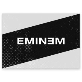 Поздравительная открытка с принтом EMINEM / ЭМИНЕМ в Тюмени, 100% бумага | плотность бумаги 280 г/м2, матовая, на обратной стороне линовка и место для марки
 | Тематика изображения на принте: eminem | logo | music | oldschool | rap | raper | еминем | лого | логотип | логотипы | музыка | музыкант | олдскул | рэп | рэпер | рэппер | символ | символы | эминем