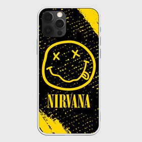 Чехол для iPhone 12 Pro Max с принтом NIRVANA НИРВАНА в Тюмени, Силикон |  | band | cobain | face | kurt | logo | music | nirvana | rock | rocknroll | группа | кобейн | курт | лого | логотип | музыка | музыкальная | нирвана | рожица | рок | рокнролл | символ