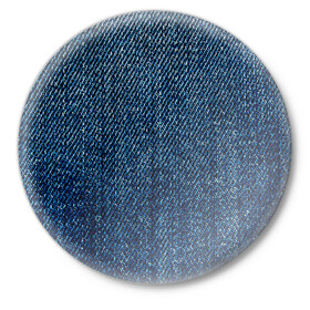 Значок с принтом Джинса в Тюмени,  металл | круглая форма, металлическая застежка в виде булавки | blue | джинса | джинсовая текстура | текстуры | цвет джинса