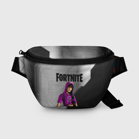 Поясная сумка 3D с принтом FORTNITE / ФОРТНАЙТ 2021 в Тюмени, 100% полиэстер | плотная ткань, ремень с регулируемой длиной, внутри несколько карманов для мелочей, основное отделение и карман с обратной стороны сумки застегиваются на молнию | Тематика изображения на принте: 2019 | battle royale | chapter 2 | epic games | fortnite | game | season x | zombie | зомби | фортнайт