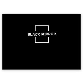 Поздравительная открытка с принтом ЧЕРНОЕ ЗЕРКАЛО в Тюмени, 100% бумага | плотность бумаги 280 г/м2, матовая, на обратной стороне линовка и место для марки
 | black mirror | sci fi | science fiction | сериал | фантазия | черное зеркало
