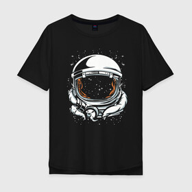 Мужская футболка хлопок Oversize с принтом Шлем астронавта  в Тюмени, 100% хлопок | свободный крой, круглый ворот, “спинка” длиннее передней части | astronaut | cosmos | galaxy | helmet | nasa | roscosmos | roskosmos | soul | space | spaceman | spacesuit | stars | suit | universe | астронавт | вселенная | галактика | душа | звезды | космонавт | космос | мистика | наса | одиночество | рос
