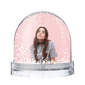 Снежный шар с принтом Dua Lipa в Тюмени, Пластик | Изображение внутри шара печатается на глянцевой фотобумаге с двух сторон | dua lipa | model | music | девушка | дуа липа | модель | музыка