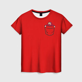 Женская футболка 3D с принтом УГАНДА НАКЛЗ в Тюмени, 100% полиэфир ( синтетическое хлопкоподобное полотно) | прямой крой, круглый вырез горловины, длина до линии бедер | knuckles | meme | кнаклз | мемы | наклз | соник
