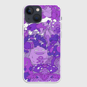 Чехол для iPhone 13 mini с принтом Фиолетовые покемоны в Тюмени,  |  | pokemon | pokemon go | арт | ночной покемон | ночные покемоны | покемон | покемоны | рисунок | сумеречные покемоны | сумеречный покемон | фиолетовый