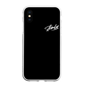 Чехол для iPhone XS Max матовый с принтом STAN LEE в Тюмени, Силикон | Область печати: задняя сторона чехла, без боковых панелей | marvel | stan lee | марвел | стен ли | стэн ли