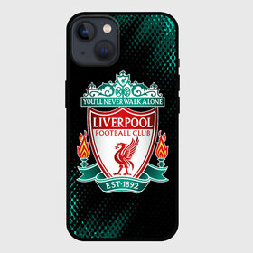 Чехол для iPhone 13 с принтом LIVERPOOL   Ливерпуль в Тюмени,  |  | Тематика изображения на принте: club | footbal | liverpool | logo | знак | клуб | ливерпуль | логотип | логотипы | символ | символы | форма | футбол | футбольная | футбольный