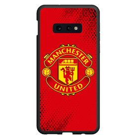 Чехол для Samsung S10E с принтом MANCHESTER UNITED в Тюмени, Силикон | Область печати: задняя сторона чехла, без боковых панелей | club | footbal | logo | manchester | united | знак | клуб | лого | логотип | логотипы | манчестер | символ | символы | форма | футбол | футбольная | футбольный | юнайтед