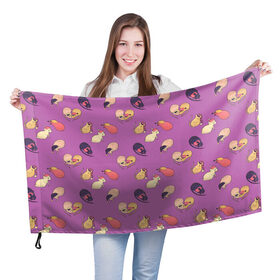 Флаг 3D с принтом Спящие мыши в Тюмени, 100% полиэстер | плотность ткани — 95 г/м2, размер — 67 х 109 см. Принт наносится с одной стороны | арт | мыши | мыши спят | мышь | мышь спит | ночь | пары | рисунок | сон | спят | фиолетовый