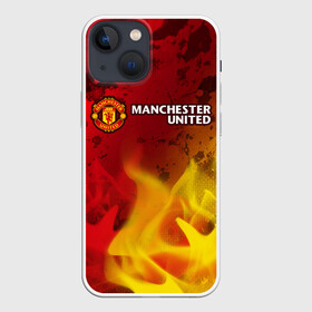 Чехол для iPhone 13 mini с принтом MANCHESTER UNITED в Тюмени,  |  | club | footbal | logo | manchester | united | знак | клуб | лого | логотип | логотипы | манчестер | символ | символы | форма | футбол | футбольная | футбольный | юнайтед