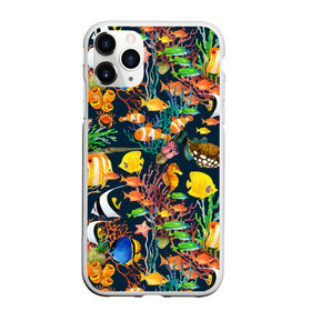 Чехол для iPhone 11 Pro Max матовый с принтом Морской мир в Тюмени, Силикон |  | Тематика изображения на принте: абстракция | аквариум | вода | водный мир | линия | море | нейтральная | океан | рыба | рыбки | рыбы | текстуры | узоры