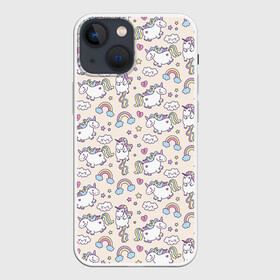 Чехол для iPhone 13 mini с принтом Единорог в Тюмени,  |  | арт | единорог | единороги | звезда | звёзды | лошади | облако | облачко | пони | радуга | рисунок