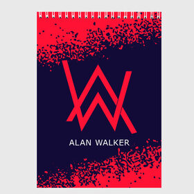 Скетчбук с принтом ALAN WALKER / АЛАН УОКЕР в Тюмени, 100% бумага
 | 48 листов, плотность листов — 100 г/м2, плотность картонной обложки — 250 г/м2. Листы скреплены сверху удобной пружинной спиралью | alan | faded | house | logo | music | walker | алан | вокер | волкер | диджей | лого | логотип | логотипы | музыка | музыкант | символ | символы | танцеальная | уокер | хаус | электронная